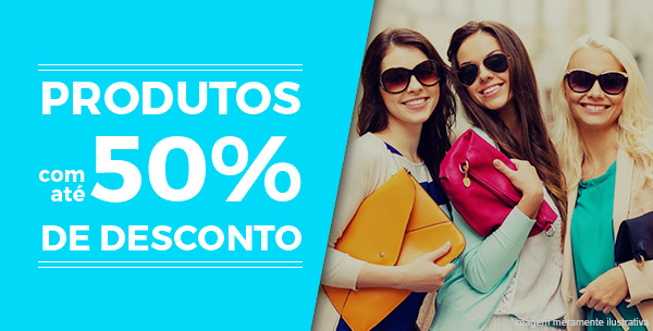 Produtos com 50% de desconto